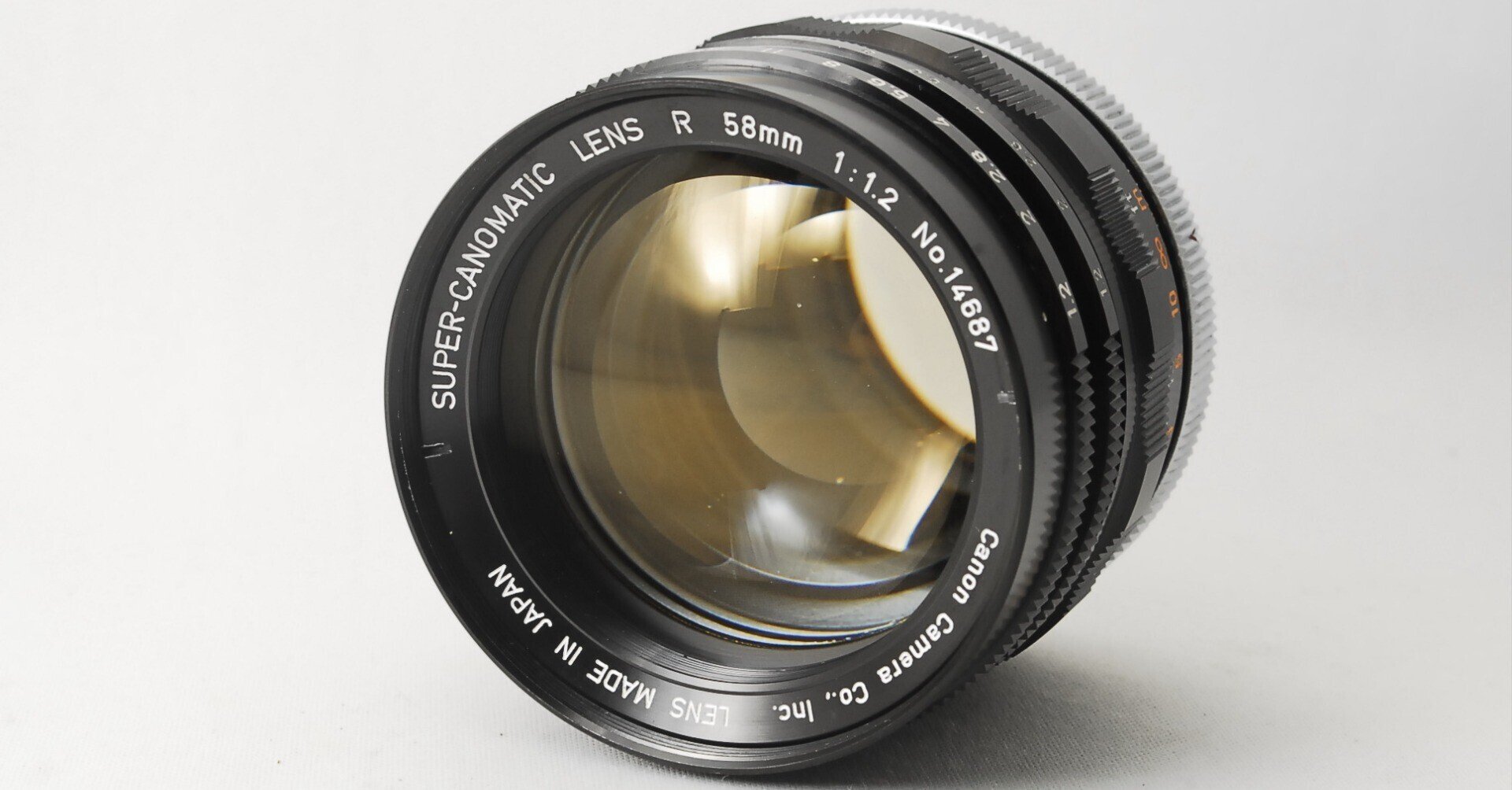 Canon Super Canomatic Lens R 58mm F/1.2の分解｜フィルムカメラ修理