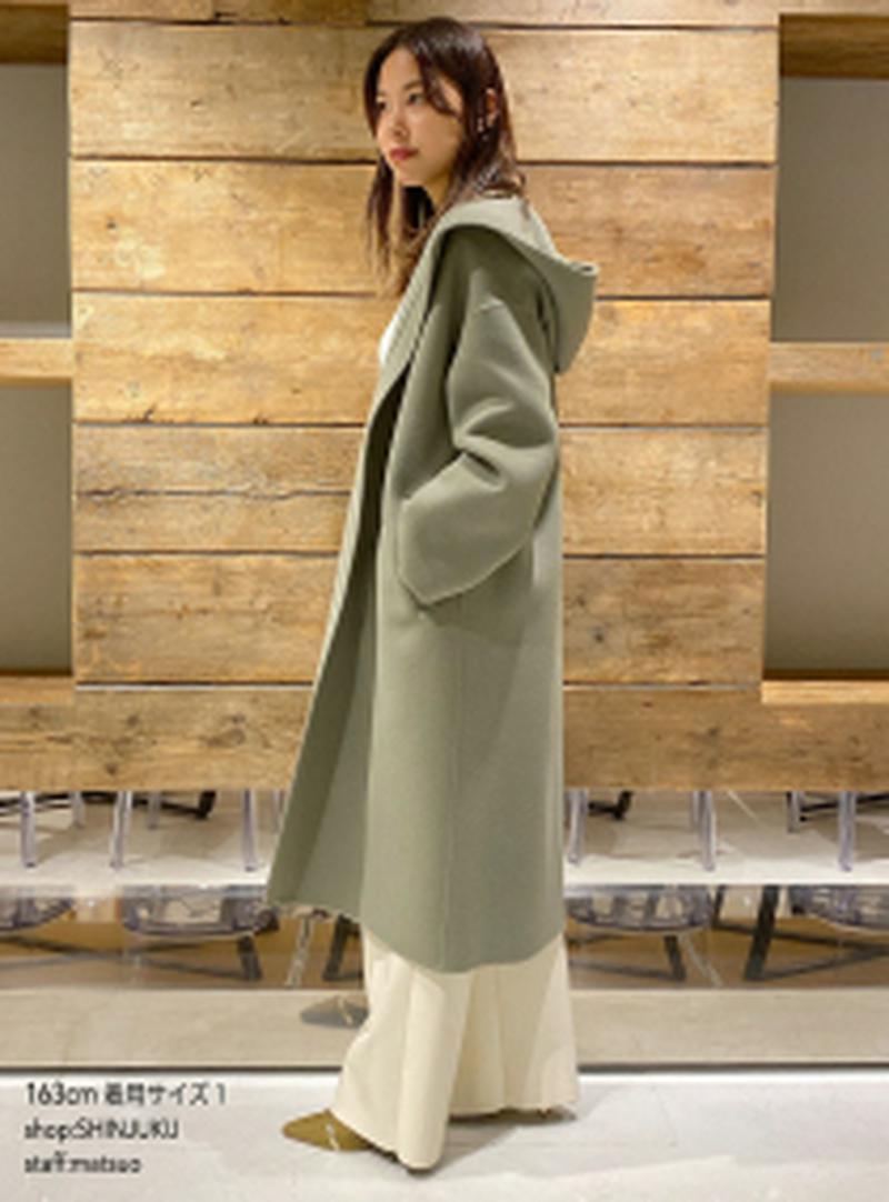 stunning ファッション lure ヤクウールハイネックリバーロングコート