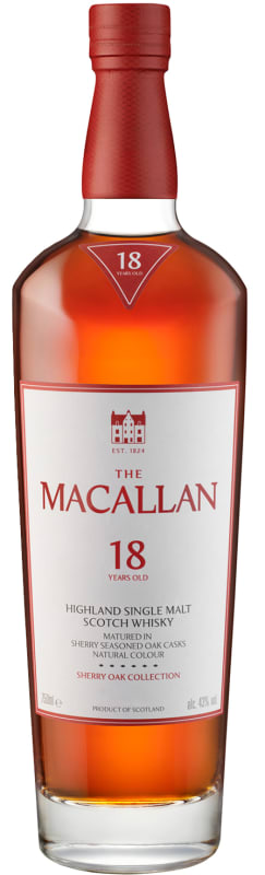The Macallan 18 Year Sherry Oak Single Malt Scotch Whisky | Wine.com