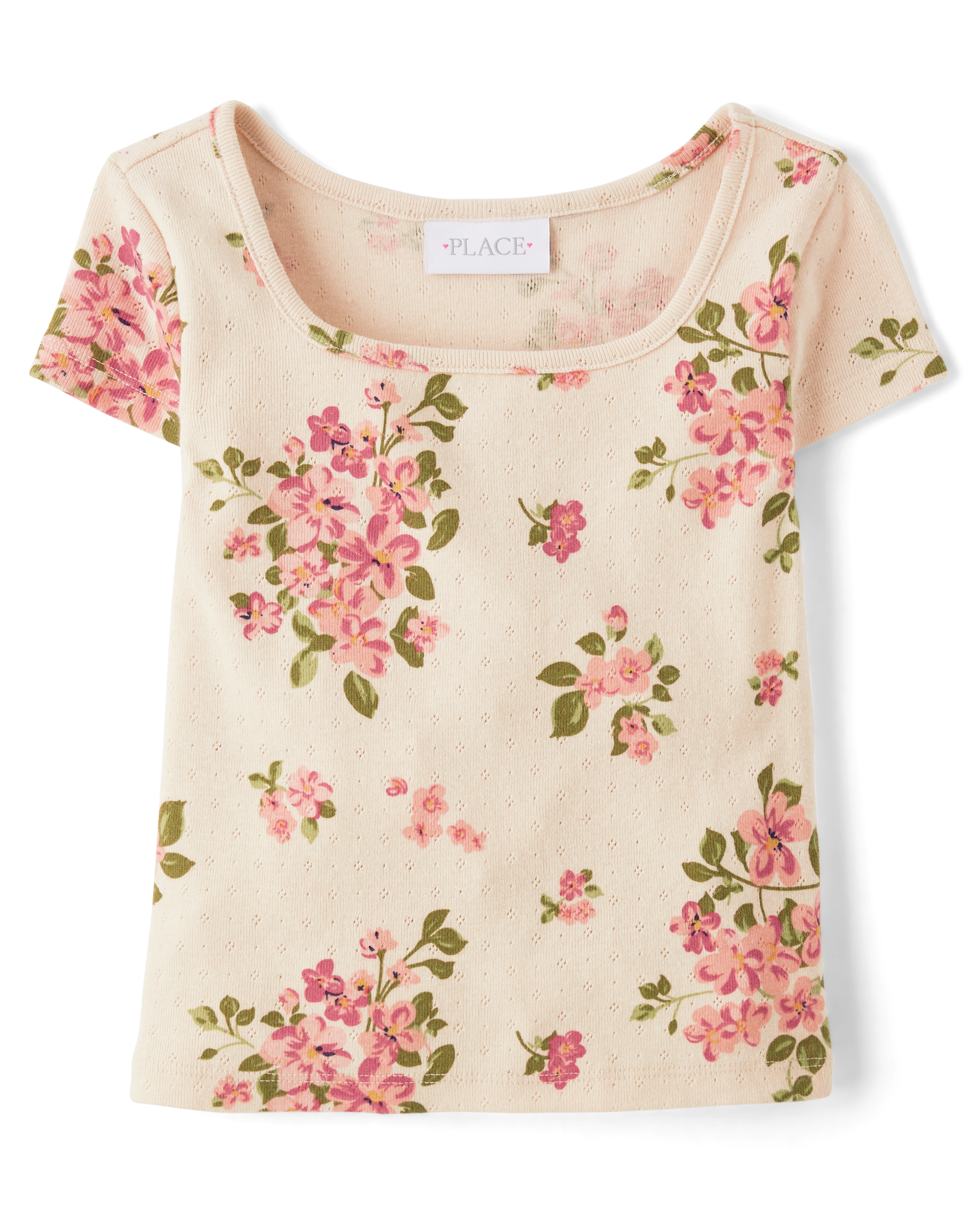 新品 BALLOON TEE DOVE POINTELLE 2Y