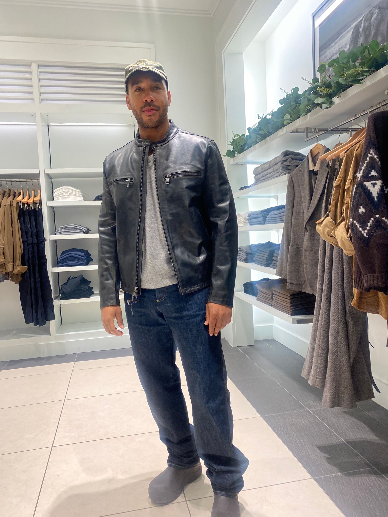 archive BANANA REPUBLIC leather jacket