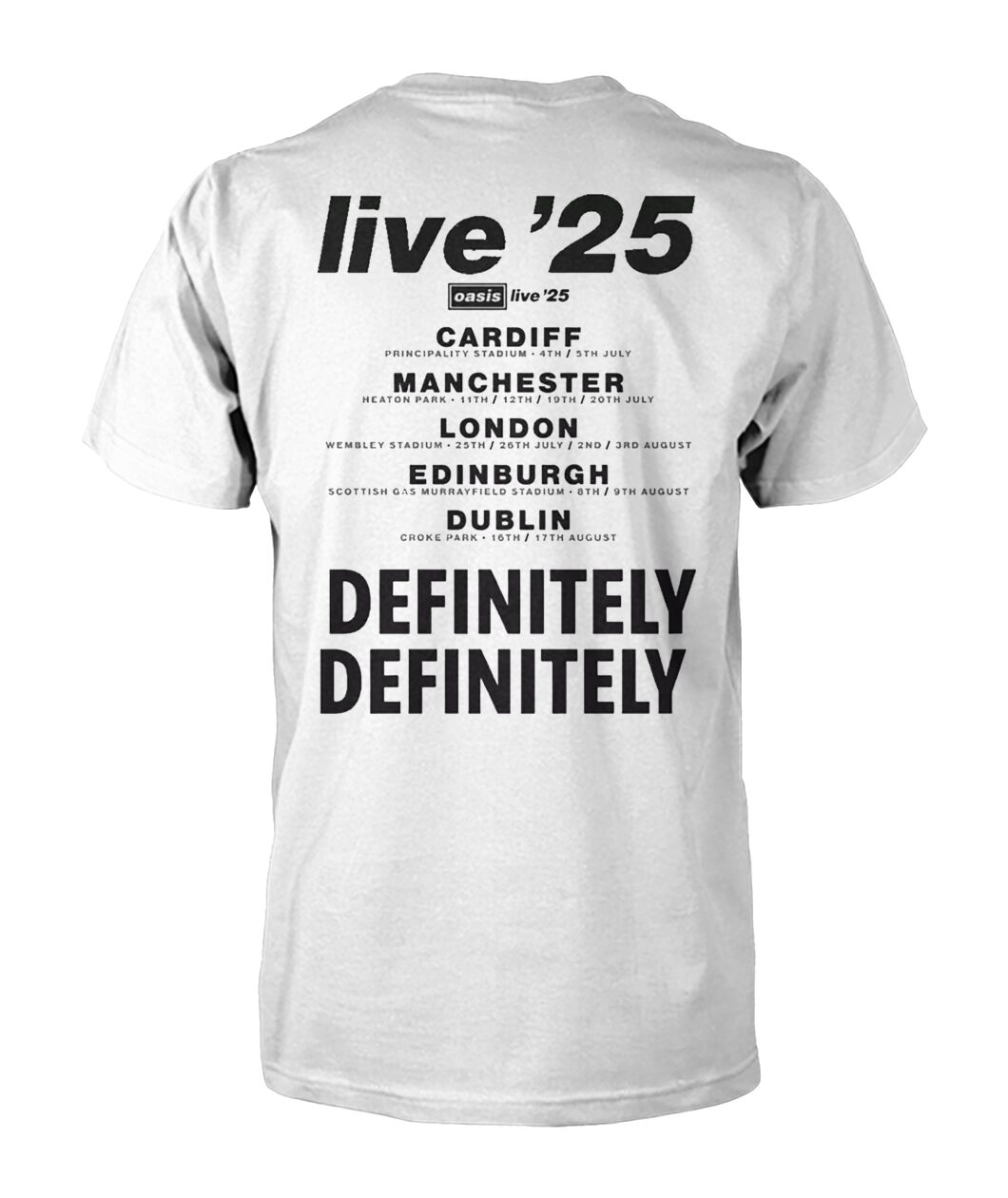 Oasis Live 25 Tour T-Shirt - Viralstyle
