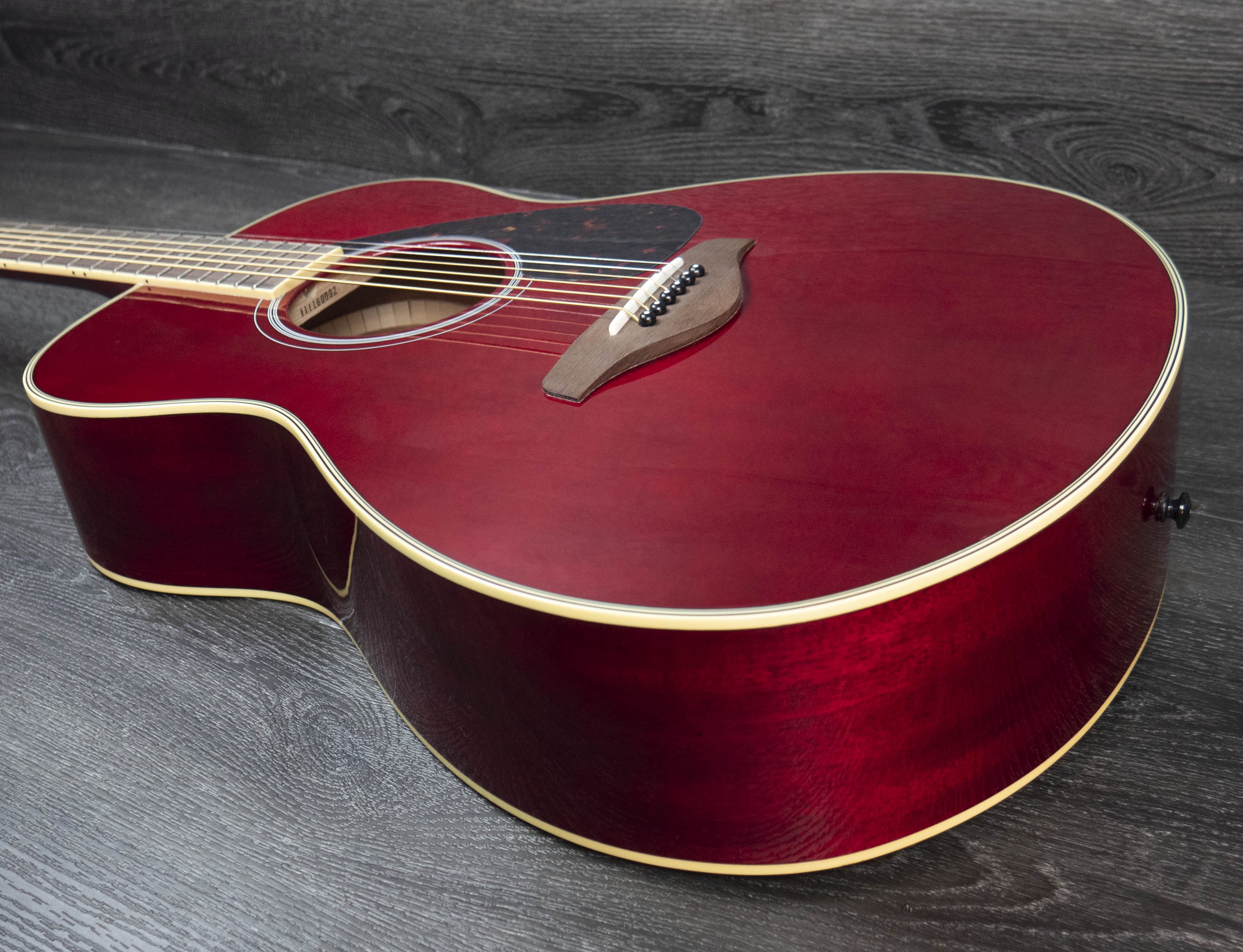 Yamaha FS820 Mk II Acoustic Guitar, Ruby Red – A Strings