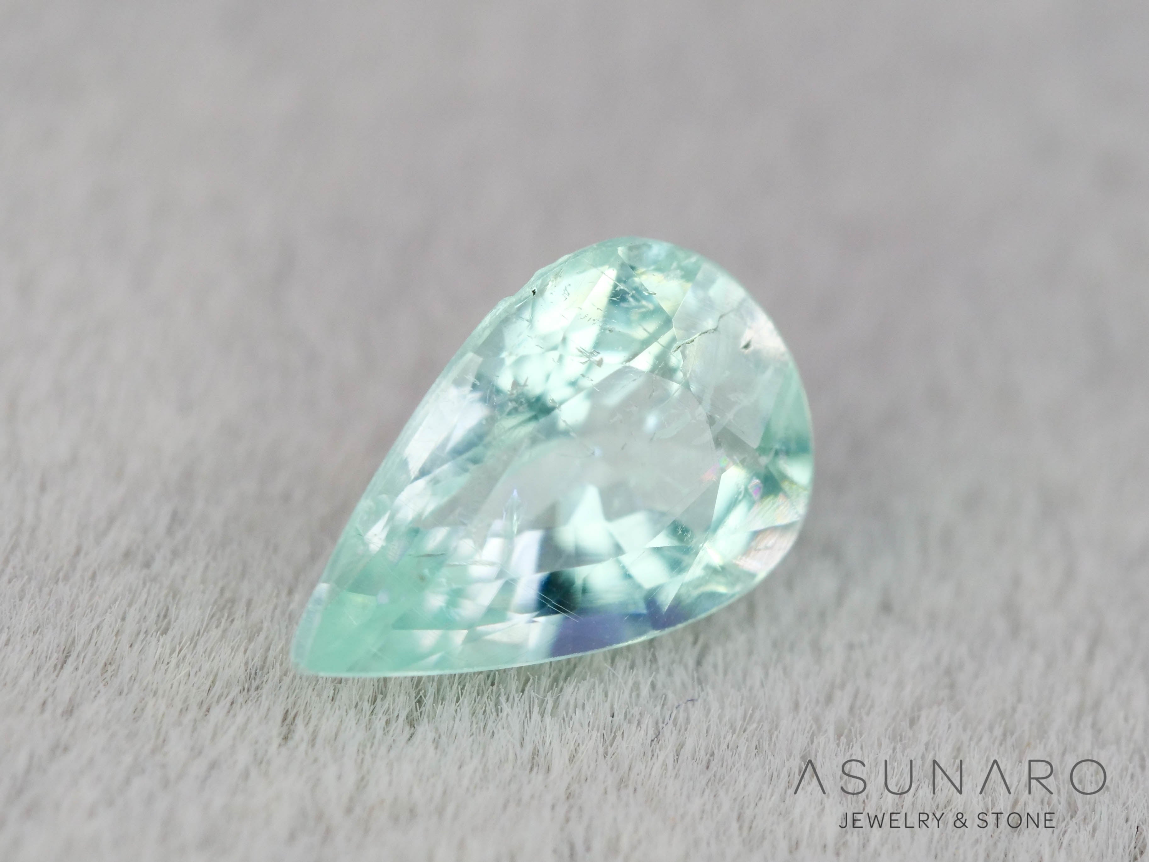 パライバトルマリン ペアシェイプ モザンビーク産 0.34ct 【251203