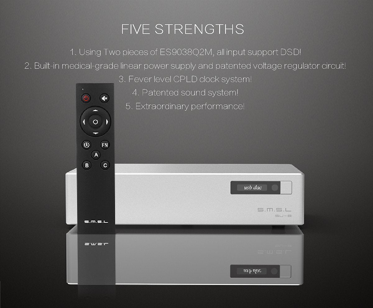 SMSL SU-8 Version 2 DAC (Digital-to-Analog Converter)