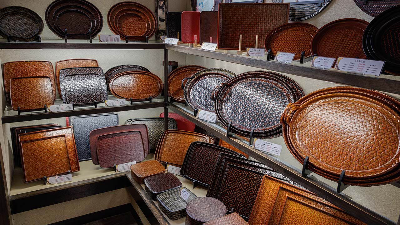 籃胎漆器 文箱 書類入れ 福岡特産 井上らんたい 国産 らんたい漆器 文