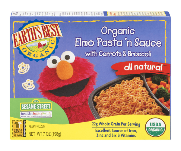 Earth's Best Organic Elmo Pasta 'n Sauce with Carrots & Broccoli