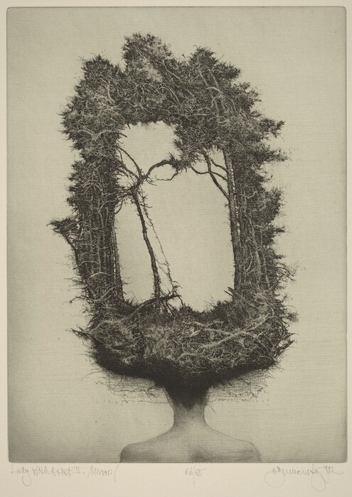 Albin Brunovsky アルビン・ブルノフスキー 版画 額 Labyrinth der