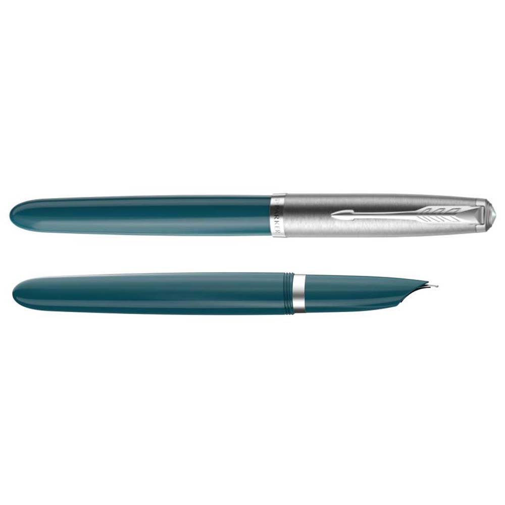 Parker 51 Teal Blue CT Fountain pen - Vulpen / Fountain pen