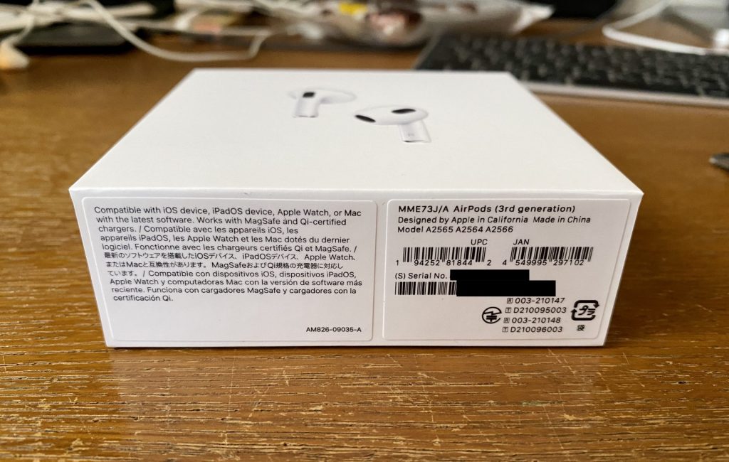 AirPods3本体 箱付き 【公式通販】