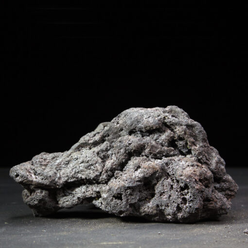 高濾過溶岩 国産大型溶岩石 L 限定版 W22cm x D10cm x H11cm 0.9kg 黒