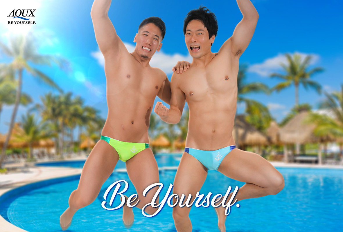 AQUX 競パン XS AQUX⁄アックス Four Stripes AQUX 競パン