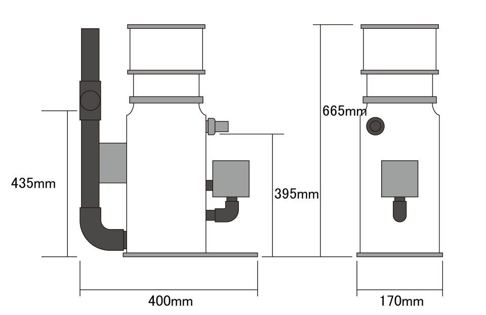 プロテインスキマー H&S1500 50Hz プロテインスキマー H&S1500 50Hz
