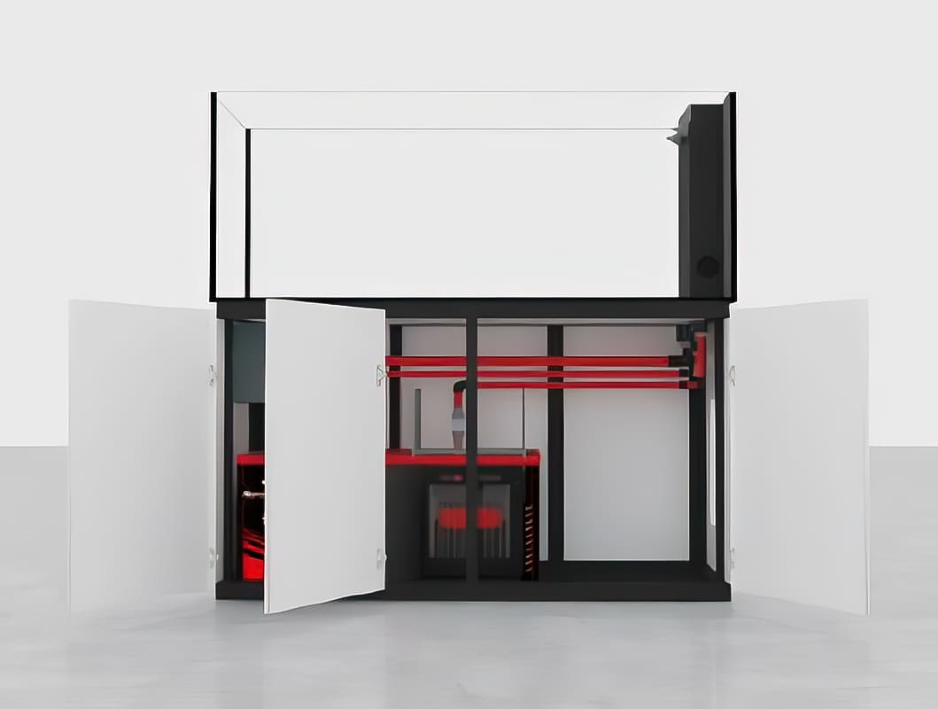お*な様 60cmオーバーフロー水槽Neptunian cube M-PRO6