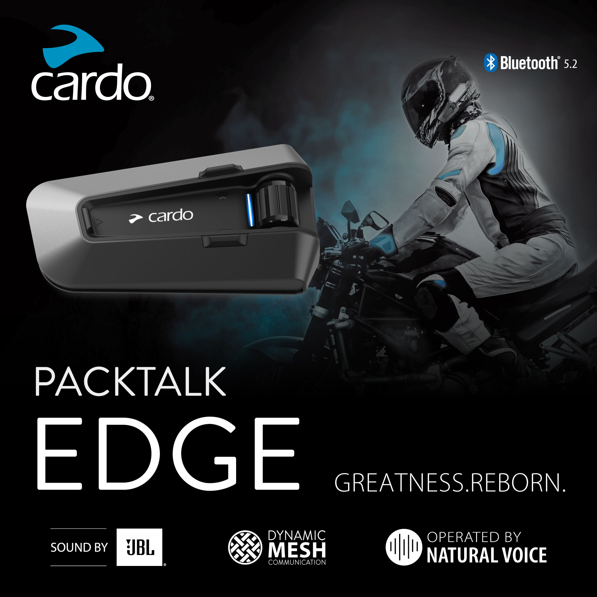 Cardo Packtalk Edge ヘルメット用コミュニケーションシステム