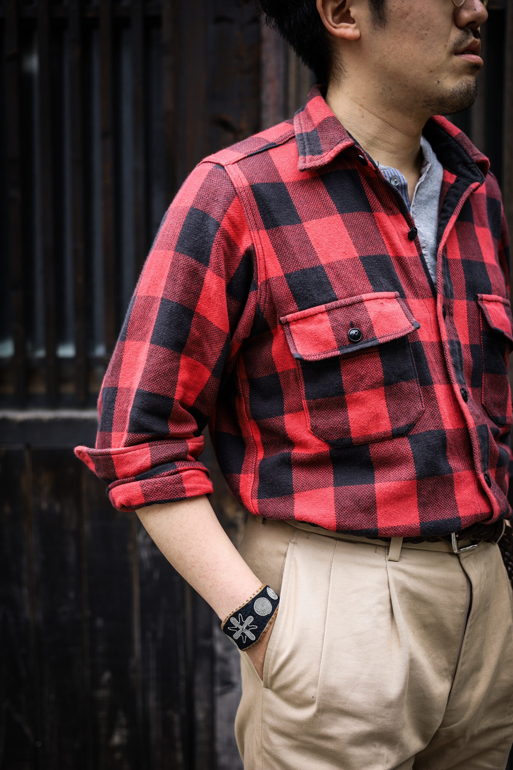 バッファローチェックのネルシャツ by WOOLRICH AUTHENTIC COLLECTION