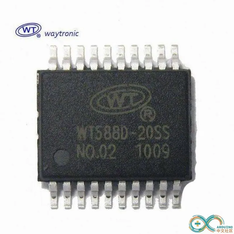 Arduino】168种传感器模块系列实验（132）---WT588D语音模块- Arduino