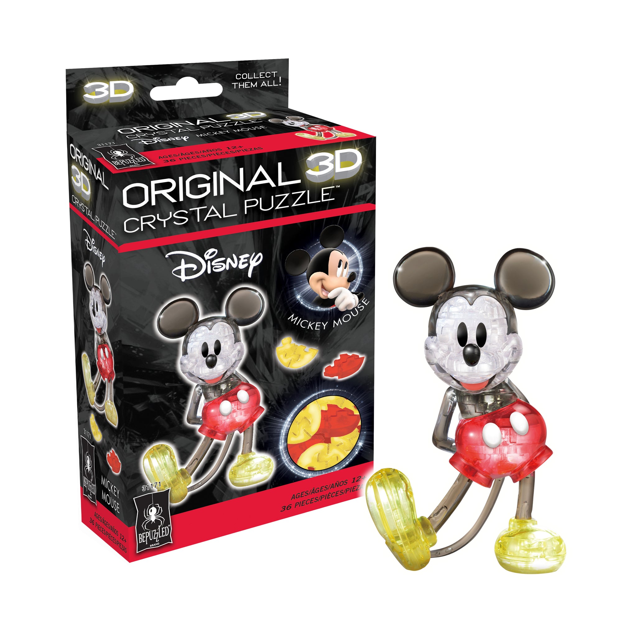 ジグソーパズル Disney 100 Crystal Puzzle Mickey&Minnie Original 3D