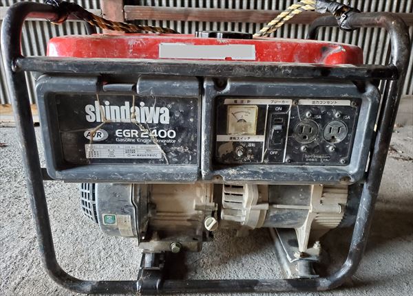 ガソリンエンジン発電機を修理！ 新ダイワ（sindaiwa）EGR2400