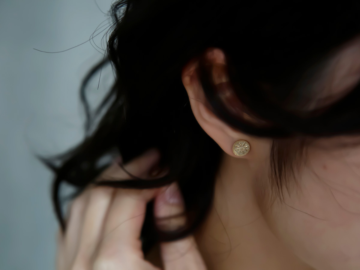 MAISON RUBUS. メゾンルーバス アール デコ パール ピアス B “art deco