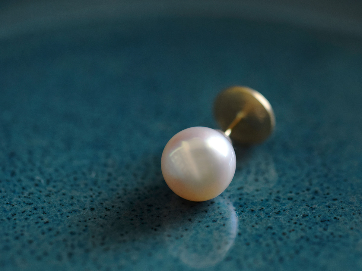 MAISON RUBUS. メゾンルーバス アール デコ パール ピアス B “art deco