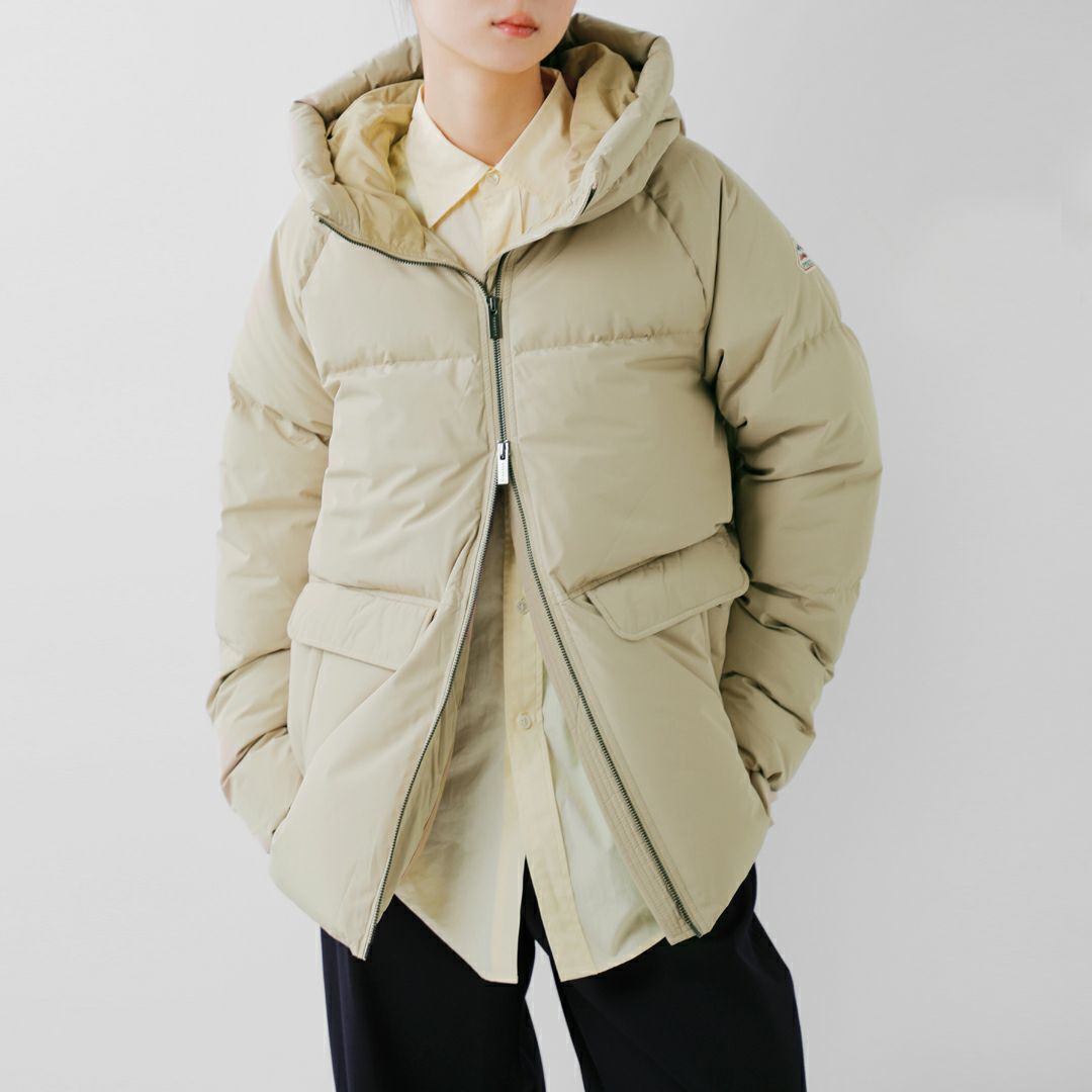 PYRENEX ピレネックス オルガ 撥水 ミドル フード ダウンジャケット