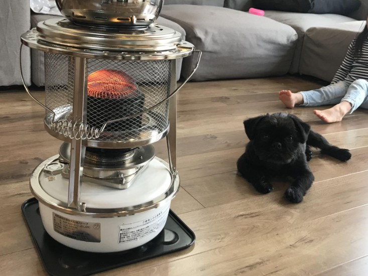 未使用品】フジカ ハイペット 反射板付き ホワイト 石油ストーブ