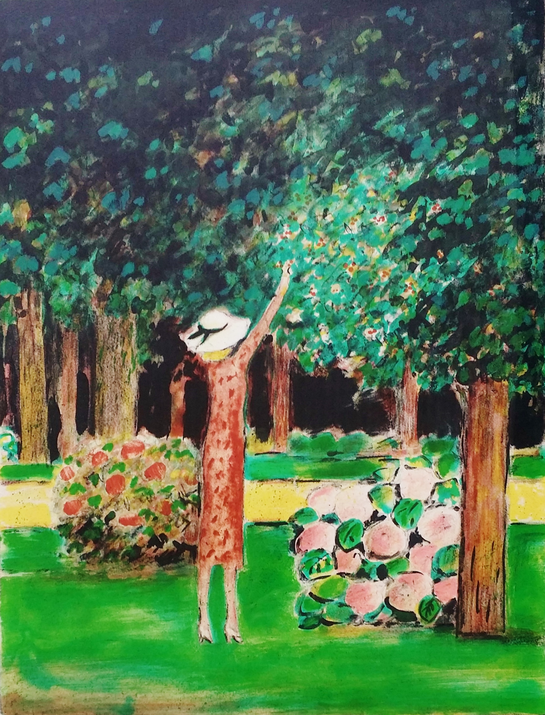 CASSIGNEUL/カシニョール1935 リトグラフ さくらんぼの木 【公式通販】