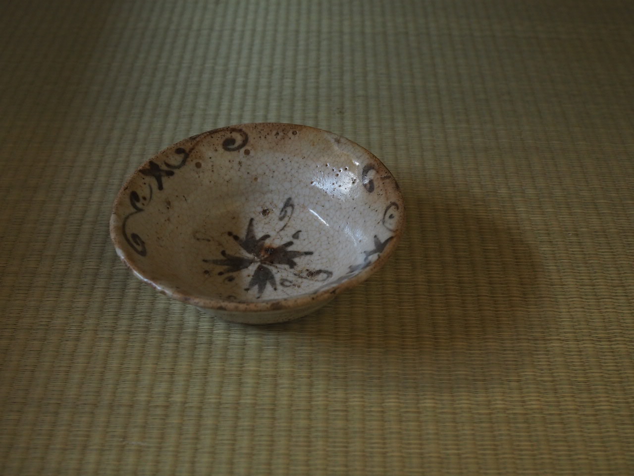 ♥とても古い 特上 志野 茶碗 無銘 5 美濃焼 骨董 古玩 中国 無地志野