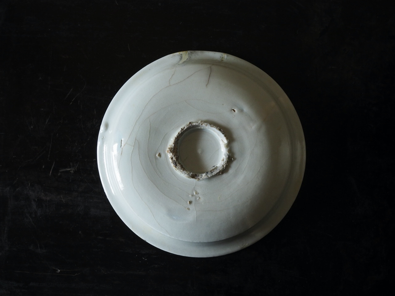 ☆ 初期伊万里 山水文中皿 山下朔郎極めがございます☆x524 ☆ 初期