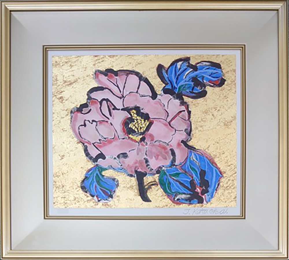 リトグラフ 二重作龍夫 作 EP「桜花爛漫」金運富士山縁起物運気アップ