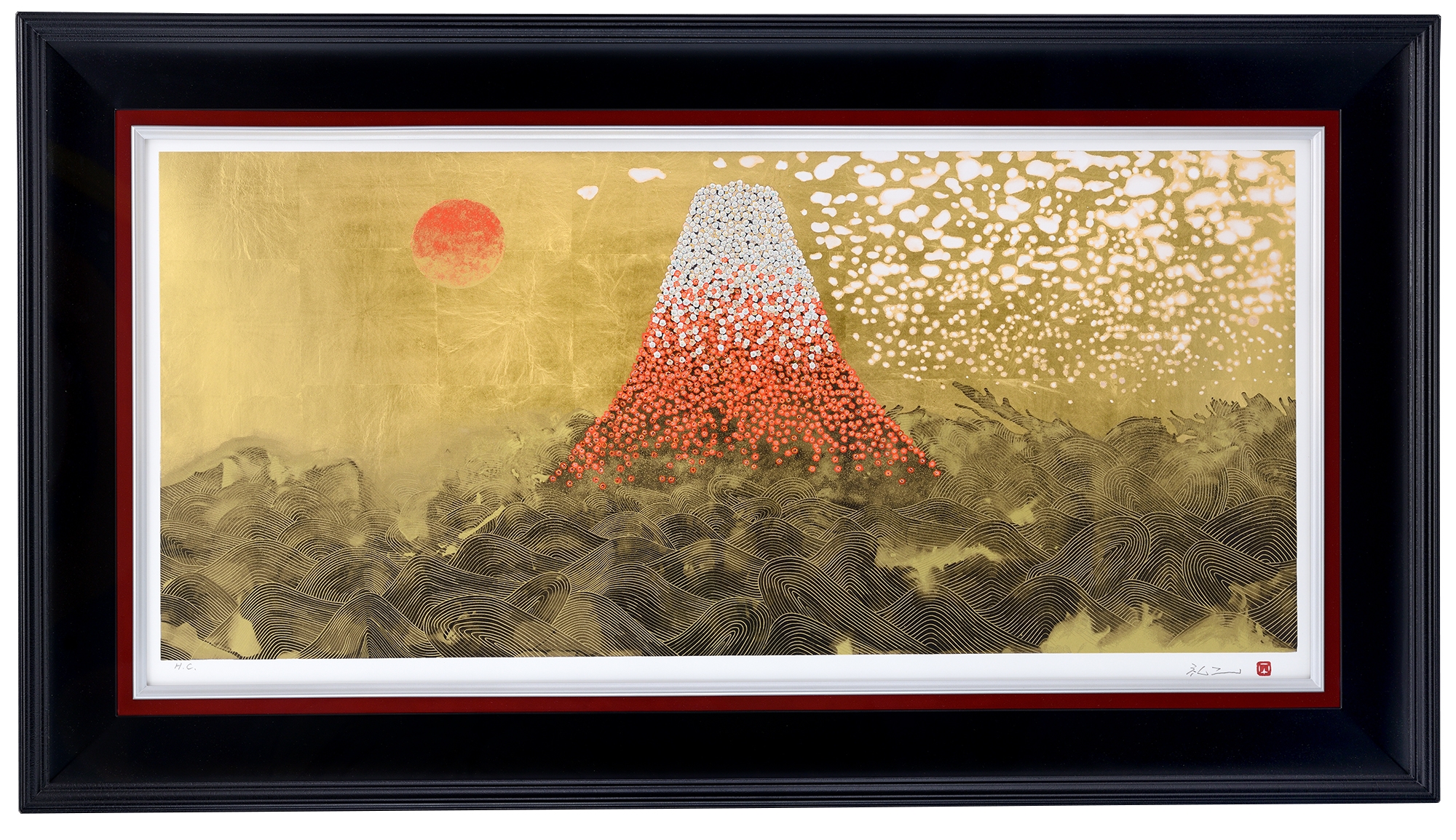 平松礼二『 日本の祈り 花は咲く』 | シルクスクリーン | 日経アート