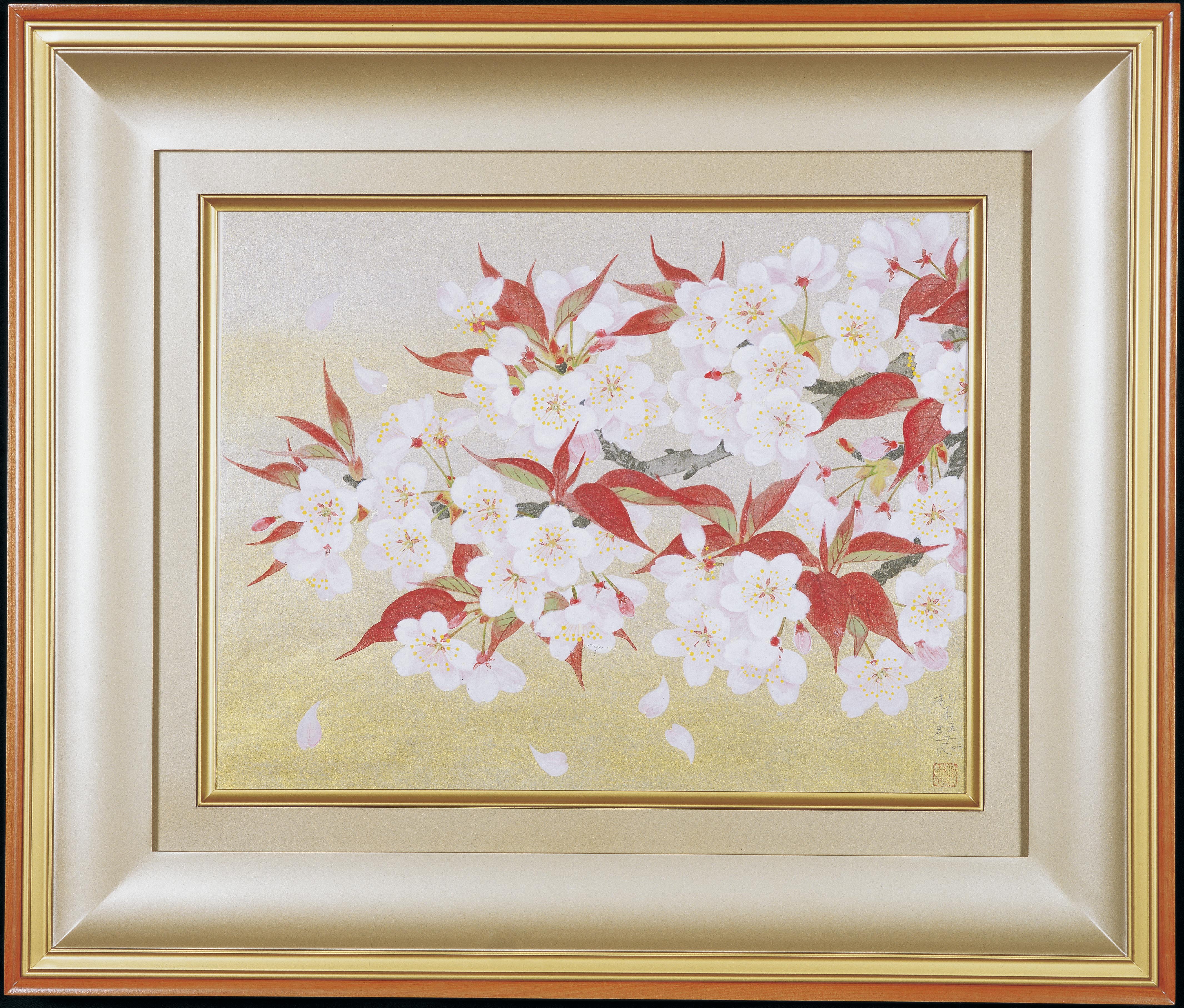 森田りえ子『 山桜（やまざくら）』 | 木版画 | 日経アート