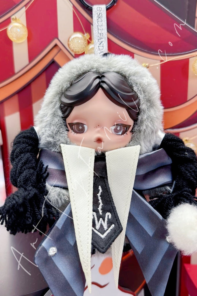 Skullpanda × Wednesday Plush(Nevermore Academy Uniform Version