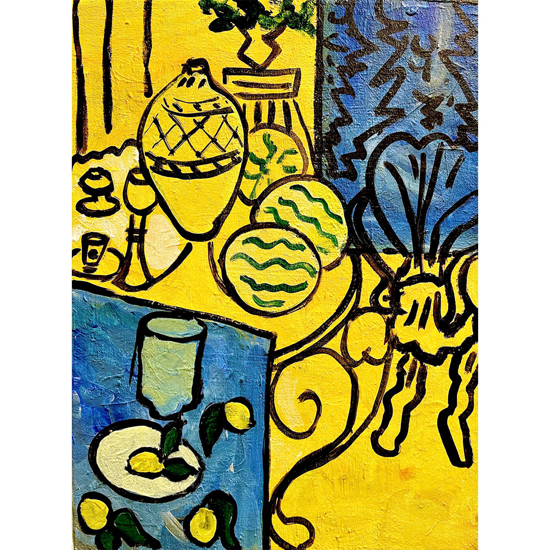 artwine.tokyo | アンリ・マティス | Interior in yellow and blue