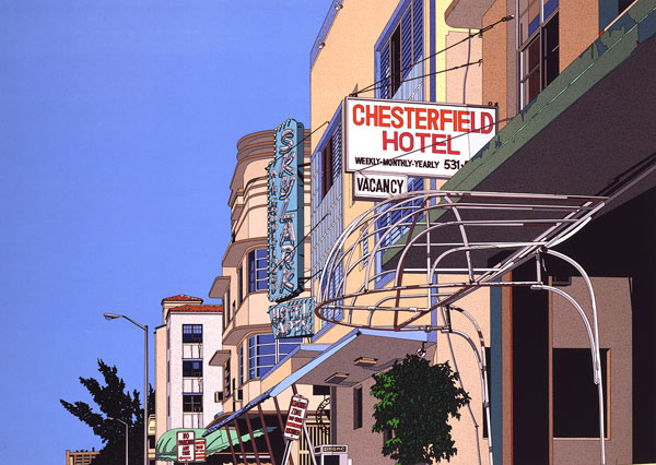 鈴木英人 「運河で見つけたスーベニール」 真作 「運河で見つけた