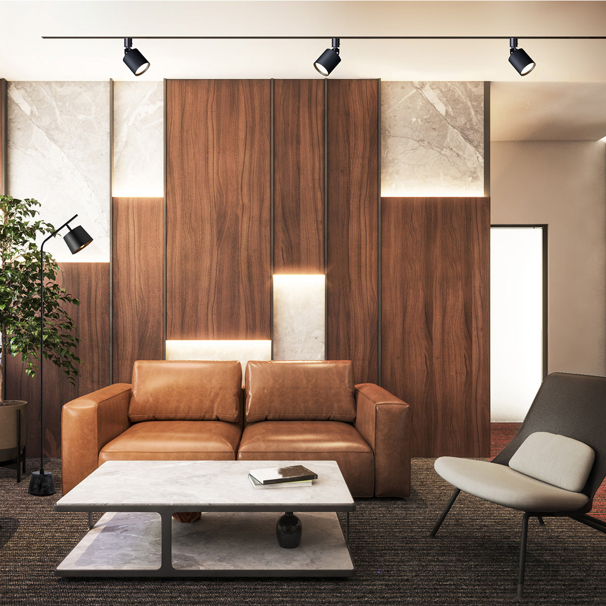 Grid-swingable duct down light｜ARTWORKSTUDIO公式