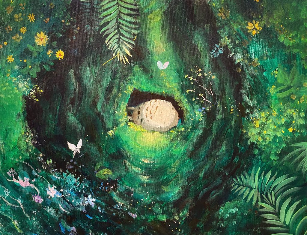 ジブリ ART OF GHIBLI となりのトトロ アートフレーム 「うろの中