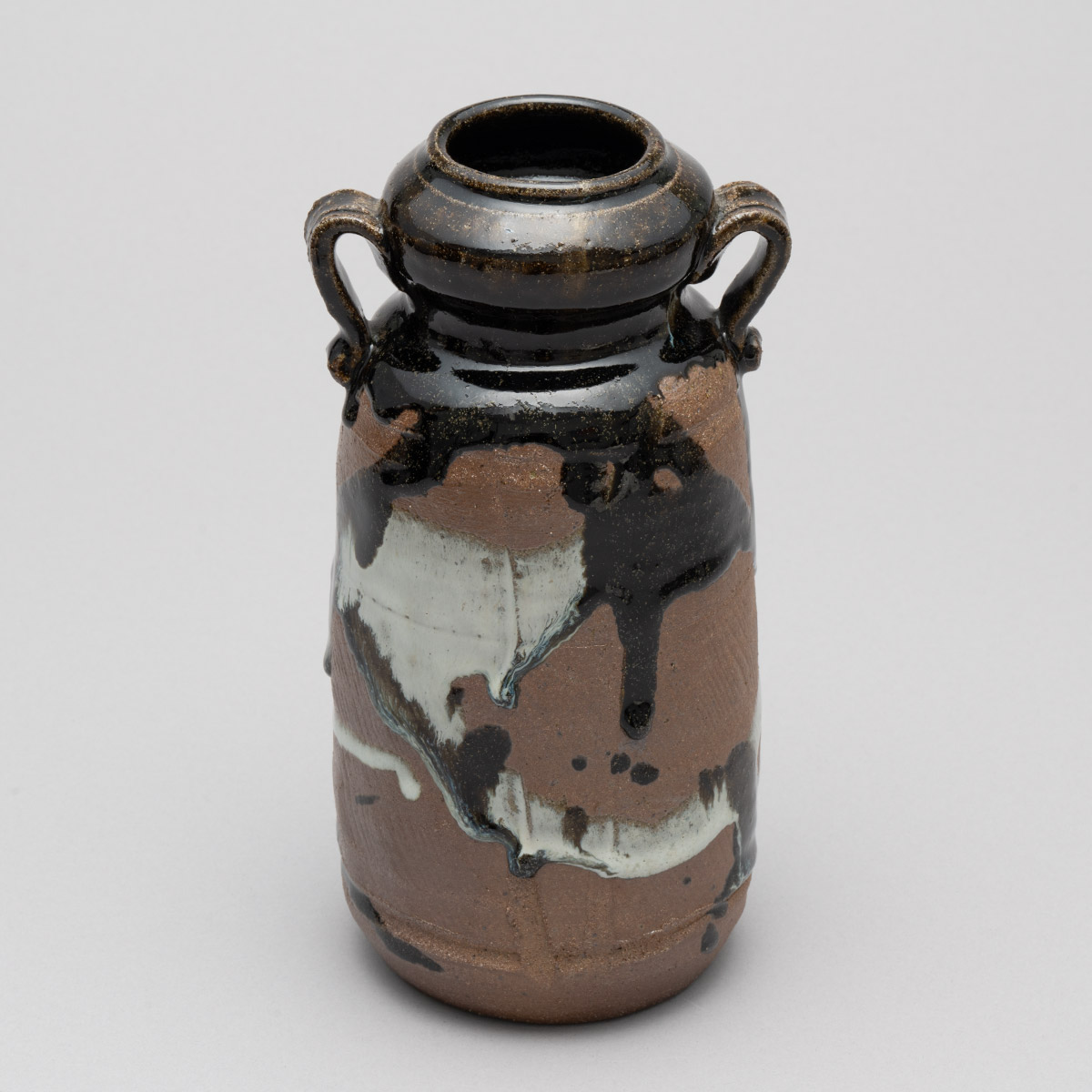 唐津焼 朝鮮唐津 耳付花入 花瓶 三玄窯 中里重利 陶房 茶道具 2319