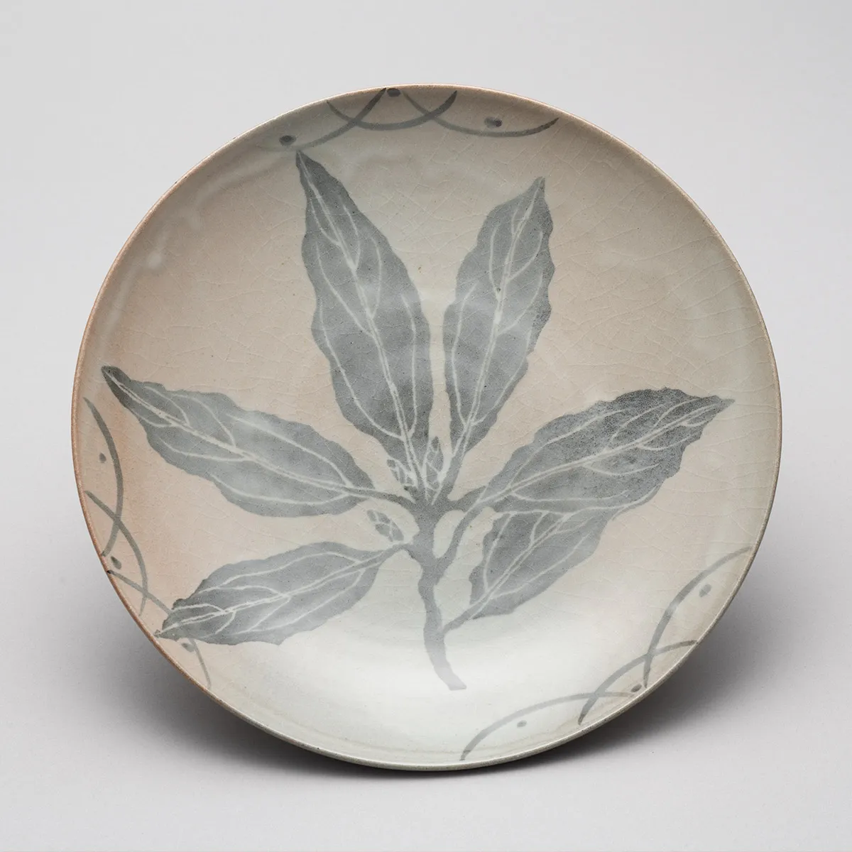 絵唐津 菓子皿 在銘『柳に燕』茶道具 絵唐津 菓子皿 在銘『柳に燕