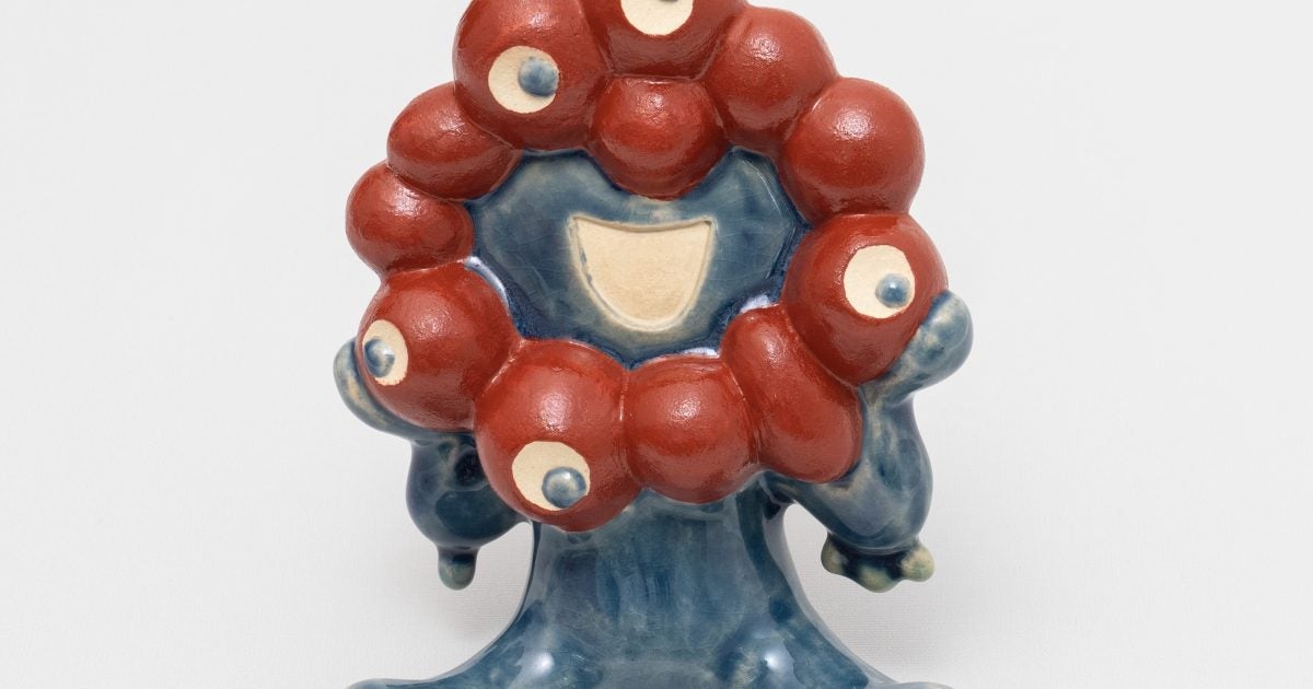 万博グッズ】沖縄らしさ詰め込んだミャクミャク「やちむん」 シーサー