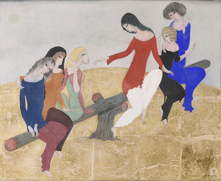 藤田嗣治 レオナール藤田 1924年 絵画「裸婦」 藤田嗣治 レオナール