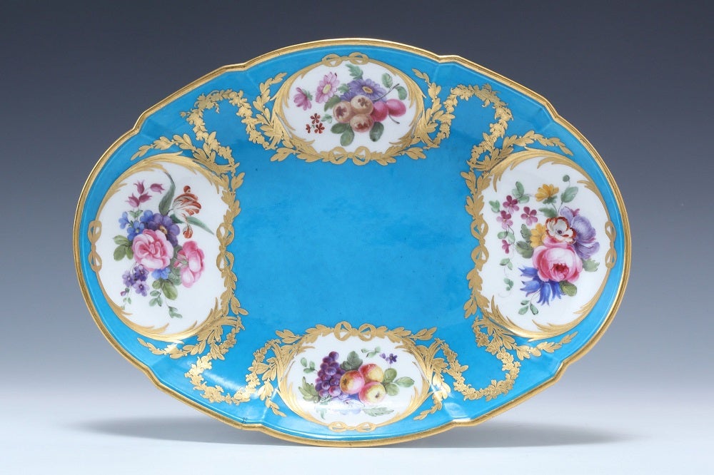 セーブルスタイル 絵皿 マリー・アントワネット セーブルスタイル 絵皿