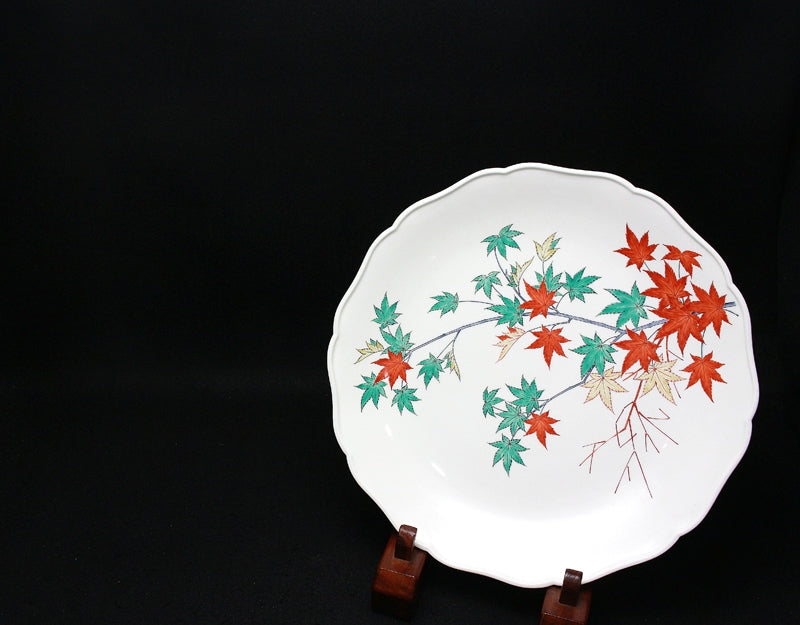 ☆最終価格☆【美品】人間国宝 酒井田柿右衛門作 染錦菊地紋 三つ足菊