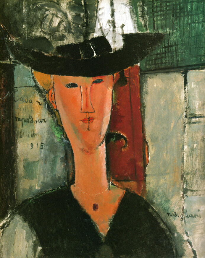 Modigliani【少女の肖像】肉筆油彩画模写