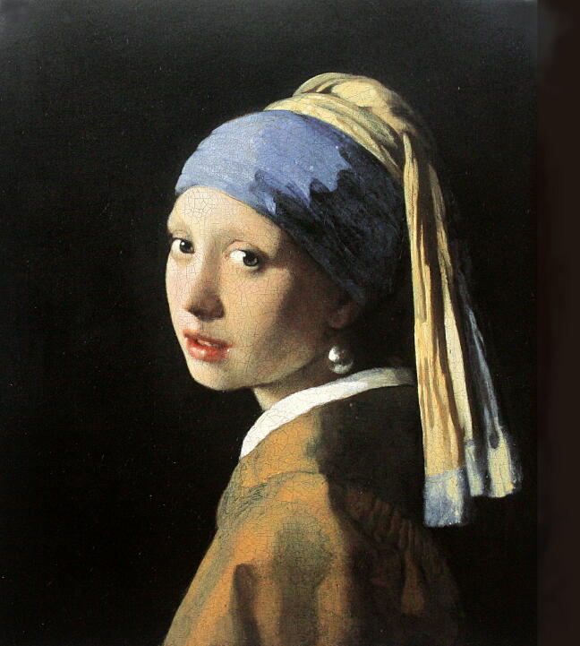 絵画 フェルメール 真珠の耳飾りの少女 額縁付 真珠の耳飾りの少女 フェル