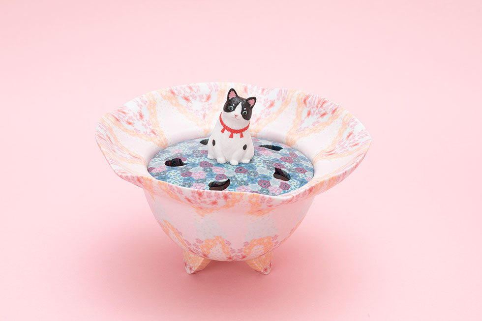 小林佐和子 茶碗 猫 sawako kobayashi 人気陶芸家 人気作家 小林佐和子