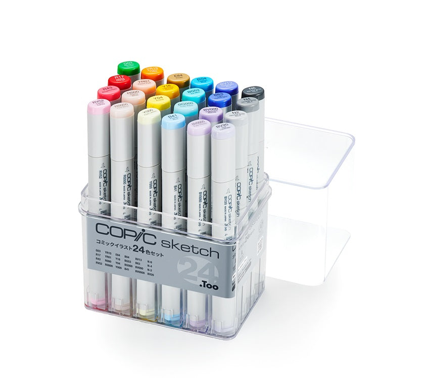 Copic Sketch Comic Illustration 24-Color Set | Art Supplies Japan