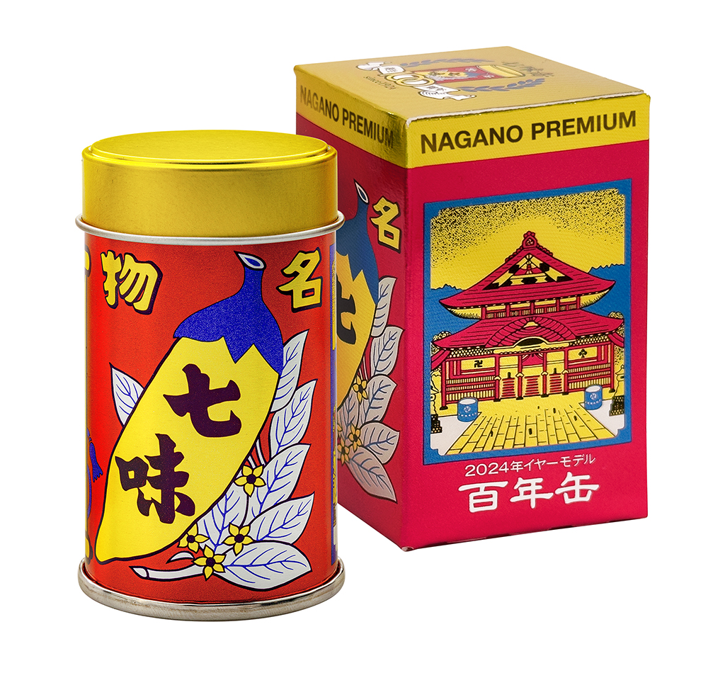 八幡屋礒五郎『2024年 イヤーモデル 百年缶～Nagano Premium～』と