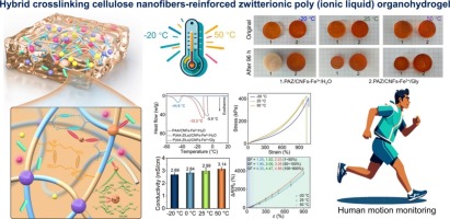 Hybrid crosslinking cellulose nanofibers-reinforced zwitterionic